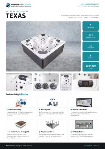 Produktdatenblatt Whirlpool Texas